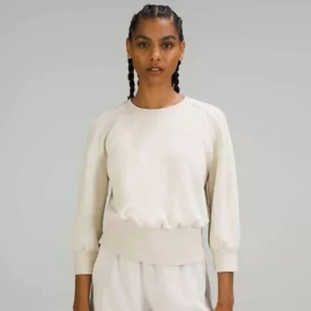 Women's Lululemon Softstreme Ribbed-Hem Pullover Natural Ivory